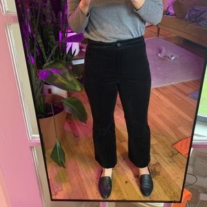 Velvet kick flare pants